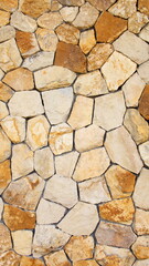Light Cream-Colored Natural Stone Arrangement – Decorative Landscaping
