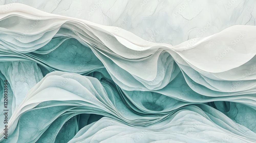Poster mesmerizing mint green marble wallpaper with intricate fluid art textures blending natural and eleme