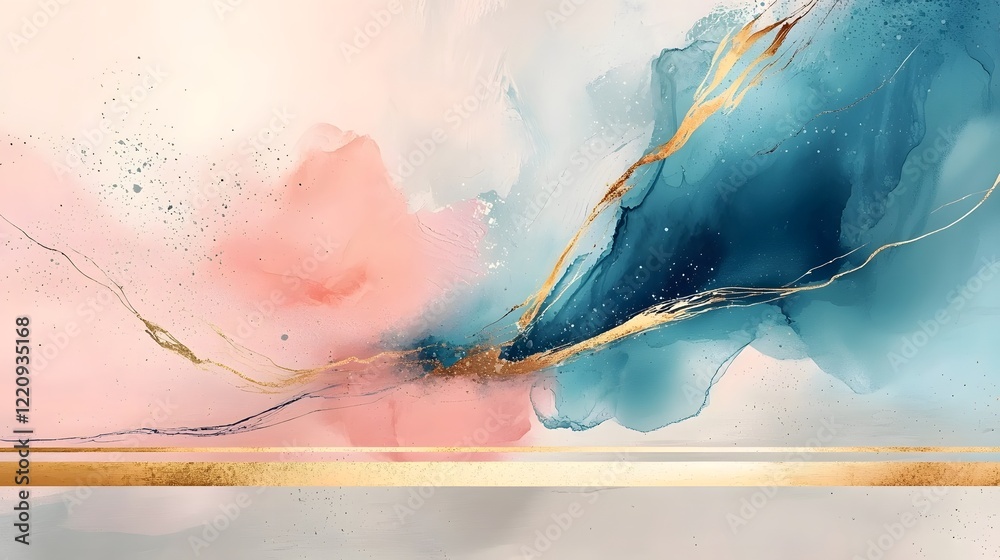 Aufkleber visually stunning abstract contemporary art wallpaper design featuring a mesmerizing blend of bold a