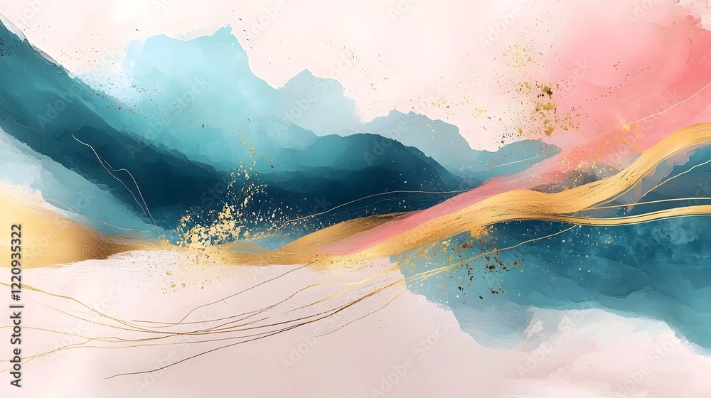 Leinwandbilder Captivating Abstract Wallpaper with Dynamic Color Gradients and Fluid Textures A Seamless Fusion of Vivid Multicolored Patterns Embodying a Stylish and Modern Expression