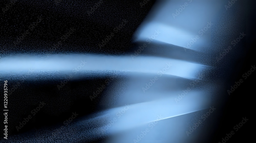 Poster Futuristic Digital Abstract 3D Background with Interconnected Glowing Geometric Shapes Symbolizing Advanced Technology