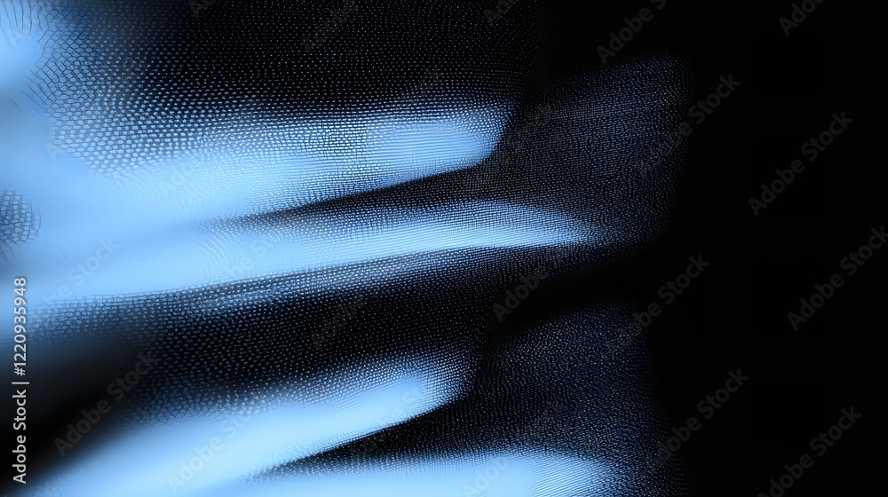 Poster Futuristic Abstract 3D Visualization with Complex Digital Structures and Dynamic Fluid Elements Representing Technological Advancements Big Data