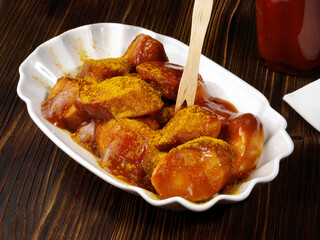 Curry Sausage with Sauce