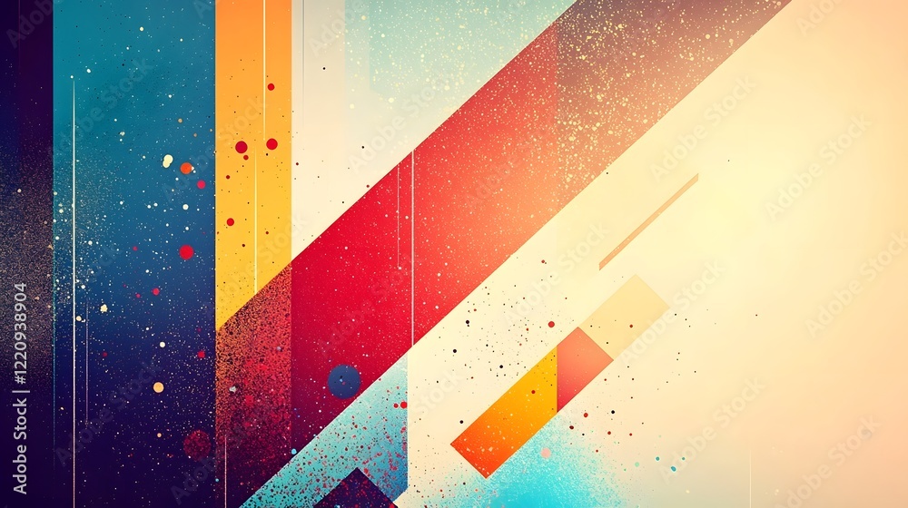 Aufkleber visually striking abstract desktop wallpaper featuring a dynamic combination of vibrant colors and g
