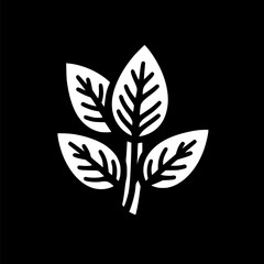 Basil leaves line icon. linear style sign for mobile concept and web sign, symbol, vector, art