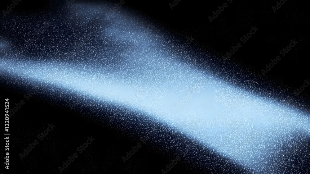 Aufkleber Dynamic Abstract Poster Design with Vibrant Blue Glowing Shape Over Dark Grainy Textured Background for Cutting Edge and Stylish Visual Effect