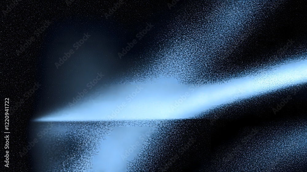 Aufkleber Striking modern abstract design featuring an illuminated blue shape set against a dark textured backdrop creating a visually dynamic and futuristic composition ideal for use in headers covers