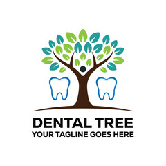 Dental Tree Logo Template Design