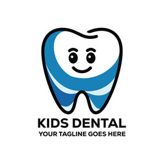 Kids Dental Logo Template Design