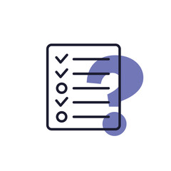 plan icon with a question