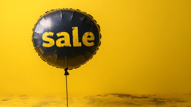 A promotional image featuring a sale balloon, ideal for advertising discounts and special offers