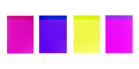 Fototapeta premium Blank Sticky Notes isolated