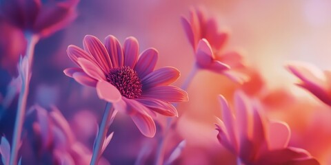 Obraz premium evening glows soothing and calming visuals relax