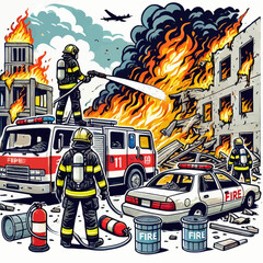 Obraz premium Fire accident (3)