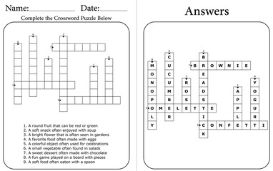Printable Crossword Puzzle: Brain-Boosting Educational Word Game