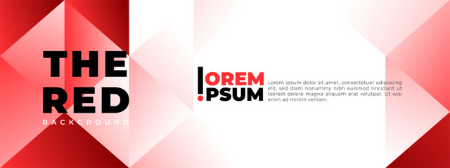Red Era design template, Vector abstract design banner web template