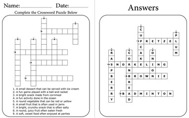 Printable Crossword Puzzle: Brain-Boosting Educational Word Game