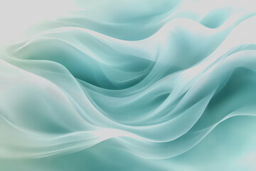 Fototapeta premium Light blue and white background, light green and light blue gradient soft edges, blurred foreground.