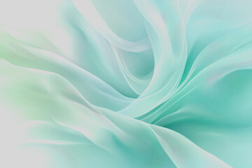 Obraz premium Light blue and white background, light green and light blue gradient soft edges, blurred foreground.