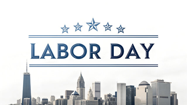 Labor Day greeting card with "Labor Day" text
