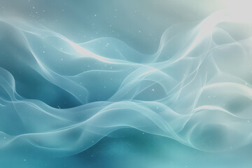 Fototapeta premium Light blue and white background, light green and light blue gradient soft edges, blurred foreground.