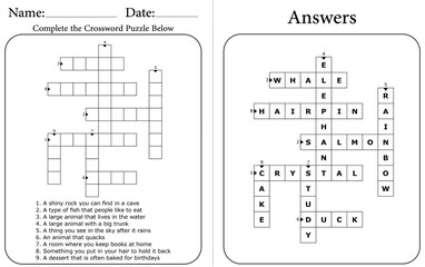 Printable Crossword Puzzle: Brain-Boosting Educational Word Game