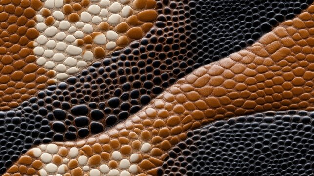 Ball python snakeskin animal pattern, seamless, tileable.