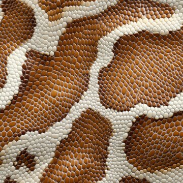 Ball python snakeskin animal pattern, seamless, tileable.
