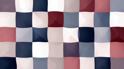 Fototapeta premium A colorful checkered background with a blue square in the middle