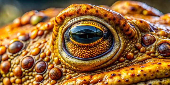 Macro Photography of Cane Toad Skin Texture, Amphibian Close Up