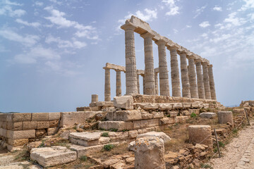 The Temple of Poseidon in Cape Sounio Sounion