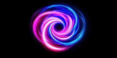 Naklejka premium Colorful swirl with a blue and pink center