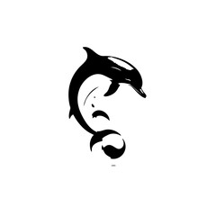 Obraz premium Dolphin Vector Logo Design