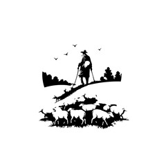 Shepherd Vector Logo Design