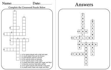 Printable Crossword Puzzle: Brain-Boosting Educational Word Game