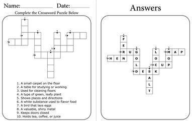 Printable Crossword Puzzle: Brain-Boosting Educational Word Game