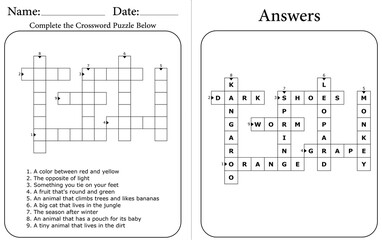 Printable Crossword Puzzle: Brain-Boosting Educational Word Game