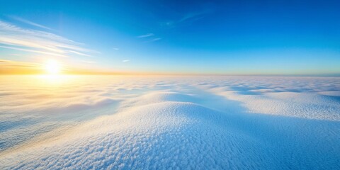 Serene Minimalist White Gradient Background: Clean Aerial Photography Stock Photo