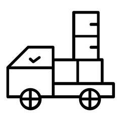cargo truck icon