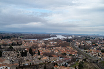 panorama of the city of arles