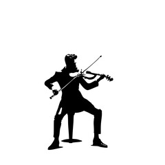 Fototapeta premium Passionate Violinist in Motion