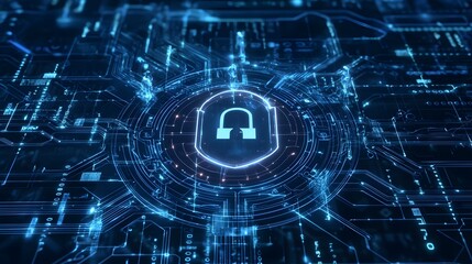 Futuristic Visualization of Critical Cybersecurity Incident Impacting National Security with Data Breaches Firewalls Under Attack and Emergency Response Teams Taking Defensive Actions