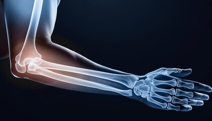 x ray of a human hand