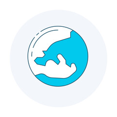 Clima Icon. Global Environment and Climate Awareness Illustration for Sustainability Concept.
