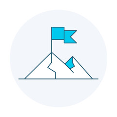 Client Objective Icon. Goal Setting and Achievement Illustration for Project Management.