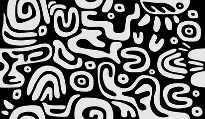 Colorful cute doodle pattern background vector design