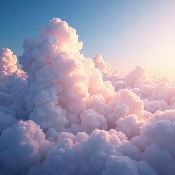 Gentle cumulus clouds roll by beneath the open heavens, Gentle, Weather