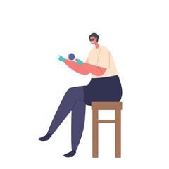 Expert Jeweler Female Character With Magnifying Glass, Inspecting Intricate Details And Craftsmanship. Ensuring Quality