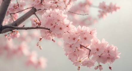 Stunning Pink Cherry Blossom Tree in Full Bloom.