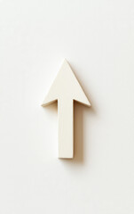 Fototapeta premium Directional Focus: A simple and elegant arrow directs the viewer's attention, its clean lines and minimalist aesthetic conveying a sense of guidance and clarity.